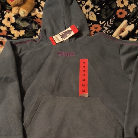 Puma Women's Gray Hoodie Sweater - Picture 2 of 2